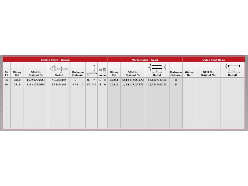 SUPAP IN.4 EX.4 BMW E31 34 36 38 46 93-02