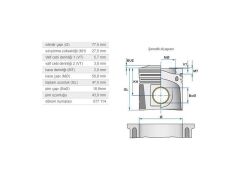 PİSTON 77,50MM MINI N12 16 06-16