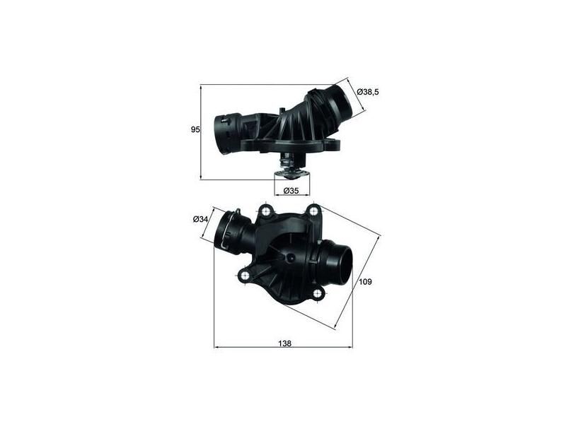 TERMOSTAT 88°C BMW N47 54 55 57 M47 57 01-14
