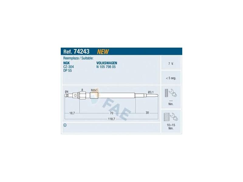 KIZDIRMA BUJİSİ VAG A3 A4 A6 GO5 JET3 PAS 03-