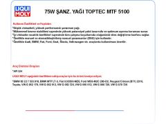 75W 1LT ŞANZ. YAĞ  TOPTEC MTF 5100