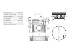 PİSTON 77,50MM MINI W10B16A 01-08