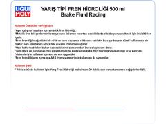 FREN HIDROLİĞİ YARIŞ TİPİ 500ML BRAKE FLUID RACING