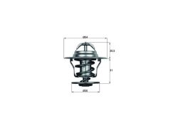 TERMOSTAT 87°C VAG 80 90 100 A3 A4 A6 BO1 CAD1-2-3 GO1-2-3-4 JET1-2 PAS PO2-3-4 T3 T4 T5 82-11