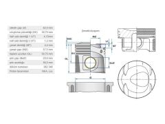 PİSTON 82,00MM M.BENZ 271 07-16