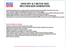 5W30 4LT MOTOR YAĞ DPF MOLYGEN NEW GENERATİON