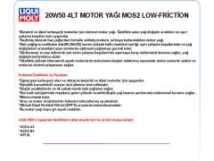 20W50 4LT MOTOR YAĞ MOS2 LEICHTLAUF LOW-FRICTION