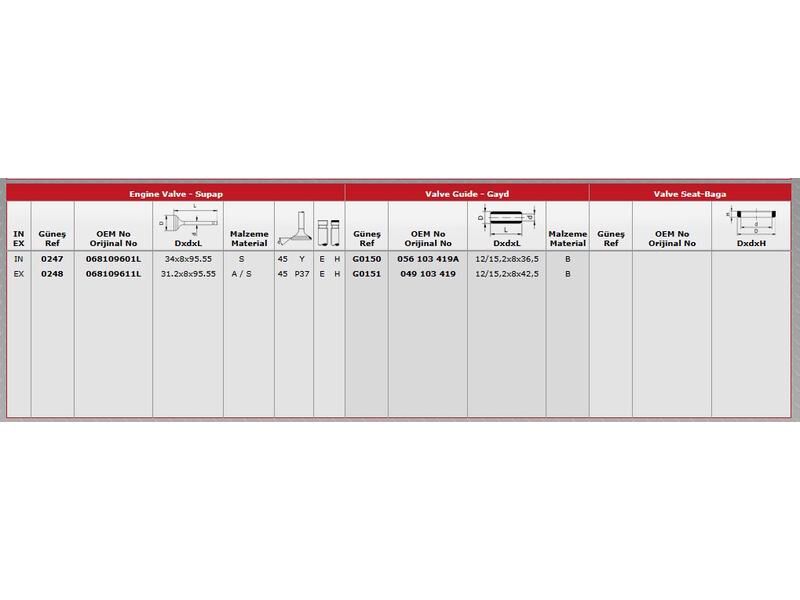 SUPAP IN.4 EX.4 VAG 80 90 CAD GO2 PAS 80-92