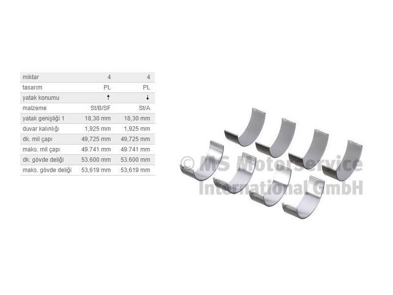 KOL YATAK 0,25 TK. BMW B47 N47 07-19