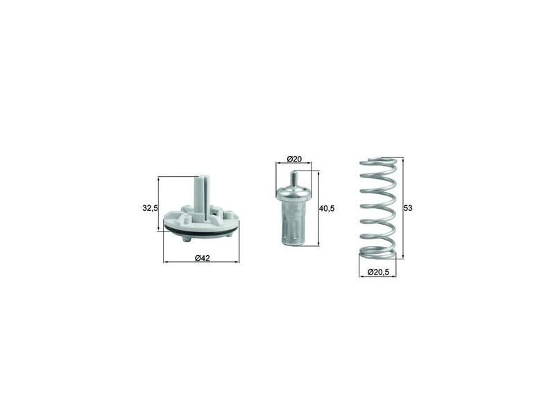 TERMOSTAT 80°C VAG IBIZA4 GO5-6 JET3-4 PAS PO5 TIGUAN 08-18