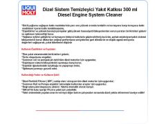 DİZEL SİST. TEMZ. YAKIT KATKISI 300ml DİESEL ENGİNE SYSTEM CLEANER