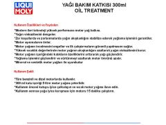 YAĞ BAKIM KATKISI 300ml OİL TREATMENT