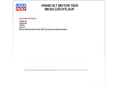 10W40 5LT MOTOR YAĞ MOS2 LEİCHTLAUF