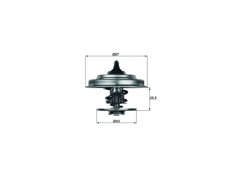 TERMOSTAT 87°C M.BENZ 100 102 103 104 110 115 121 123 127 129 180 904 73-01