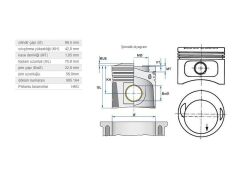 PİSTON 96,50MM M.BENZ M102 80-96