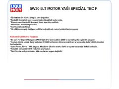 5W30 5LT MOTOR YAĞ SPECİAL TEC F