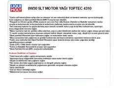 0W30 5LT MOTOR YAĞ TOPTEC 4310