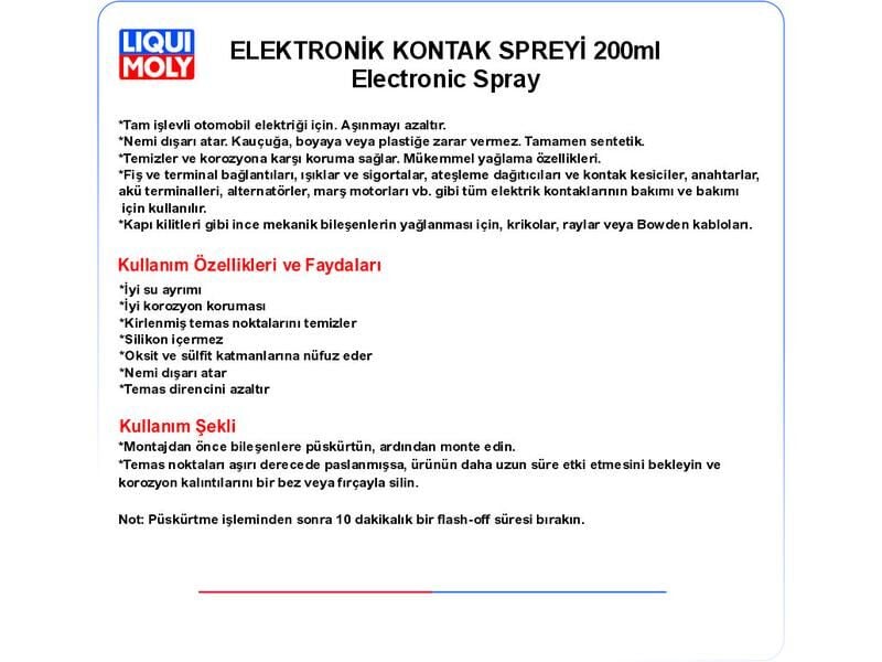 ELEKTRONİK SPREY 200ML ELECTRONİC SPRAY