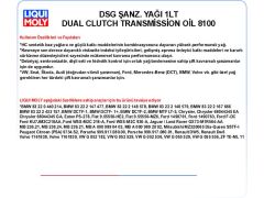 DSG ŞANZ. YAĞ 1LT DUAL CLUTCH TRANSMİSSİON OİL 8100