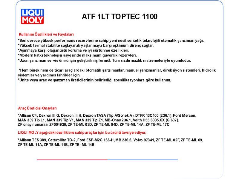 ATF 1LT TOPTEC 1100