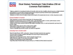 DİZEL SİST. TEMZ. YAKIT KATKISI 250ml COMMON RAİL ADDİTİVE