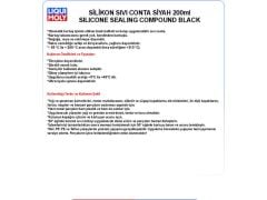 SİLİKON SIVI CONTA SİYAH 200ml SİLİCONE SEALİNG COMPOUND, BLACK