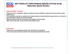 MOTORSİKLET BENZİN KATKISI 80ML MOTORBIKE SPEED SHOOTER