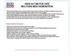 5W30 4LT MOTOR YAĞ MOLYGEN NEW GENERATİON