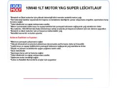 10W40 1LT MOTOR YAĞ SUPER LEİCHTLAUF