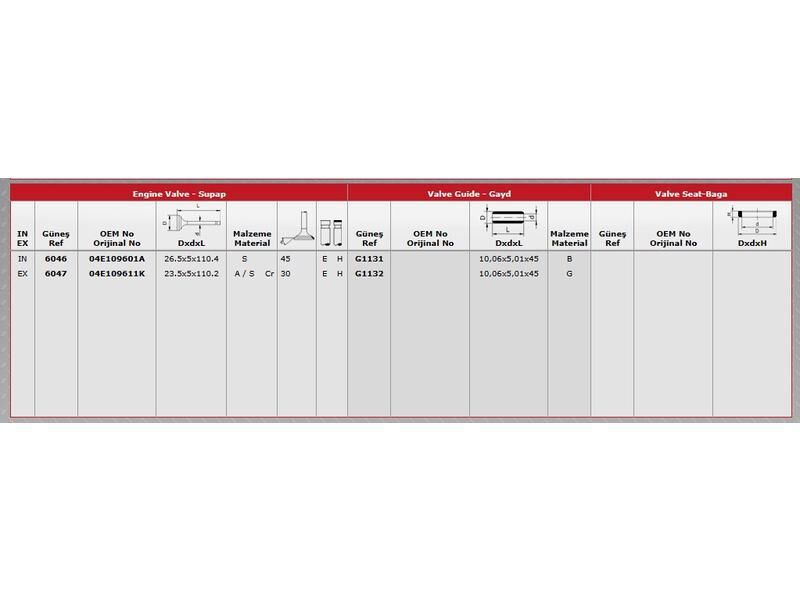 SUPAP IN.8 EX.8 VAG A3 GO6-7 12-17