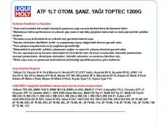 ATF 1LT OTOM. ŞANZ. YAĞ TOPTEC 1200G