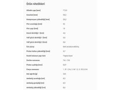 PİSTON 77,01MM VAG A1 A3 GO5-6 JET3-4 PAS 07-17