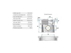 PİSTON 83,00MM M.BENZ M274 13-