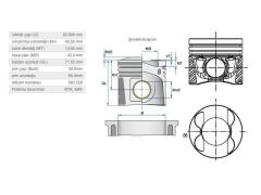 PİSTON 83,00MM M.BENZ OM642 06-12