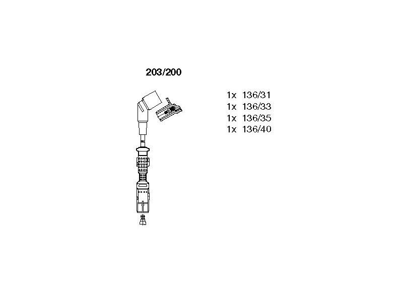 BUJİ KABLO SETİ BMW E34 36 94-03