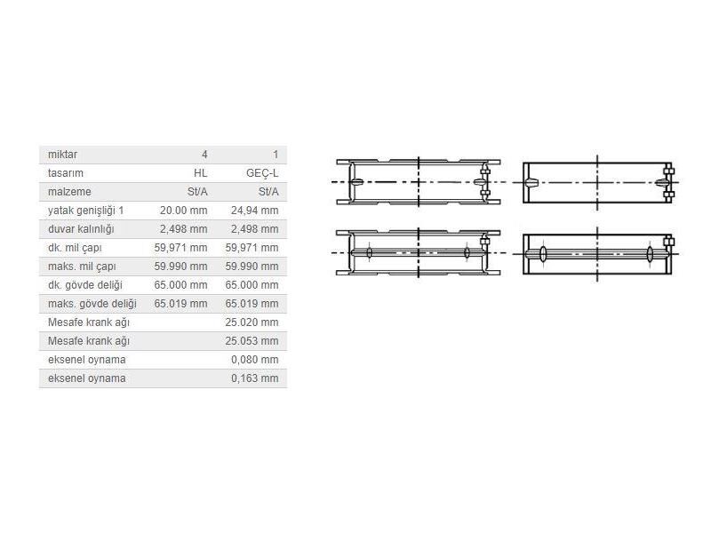 ANA YATAK STD TK. BMW M47 95-11