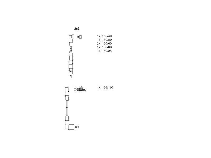 BUJİ KABLO SETİ M.BENZ 107 124 129 201 463 85-97