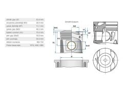 PİSTON 83,00MM M.BENZ 651 08-