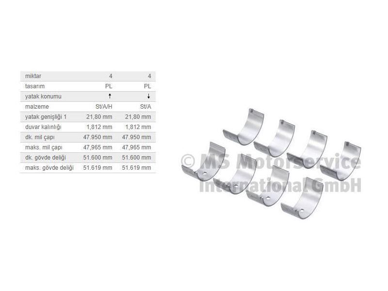 KOL YATAK STD TK. M.BENZ OM601 604 661 83-06