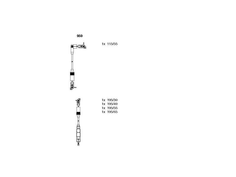 BUJİ KABLO SETİ VAG POLO.3 CORDOBA IBIZA.2 95-02