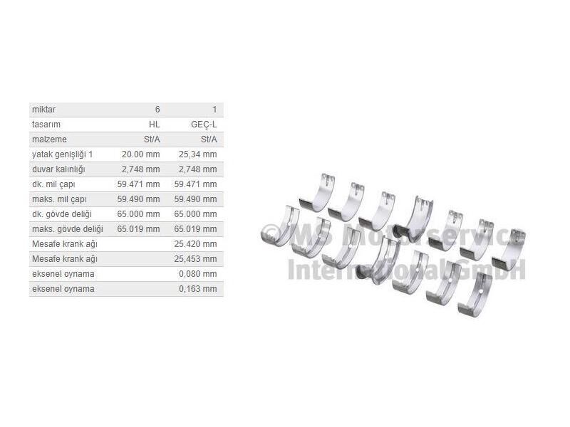 ANA YATAK 0,50 TK. BMW M20 21 50 51 52 54 57 76-10