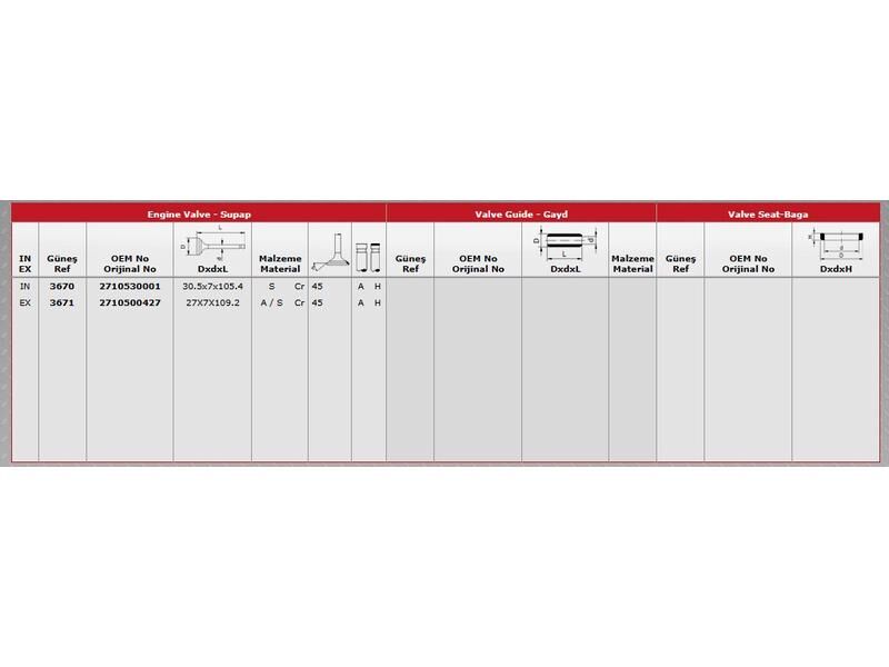 SUPAP IN.8 EX.8 M.BENZ 203 209 211 02-11