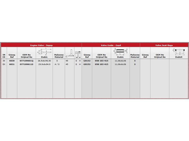 SUPAP IN.24 EX.16 VAG A6 A8 99-05