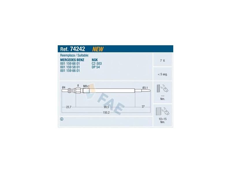 KIZDIRMA BUJİSİ M.BENZ 642 651 05-