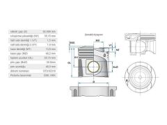PİSTON 82,00MM M.BENZ 654 656 16-
