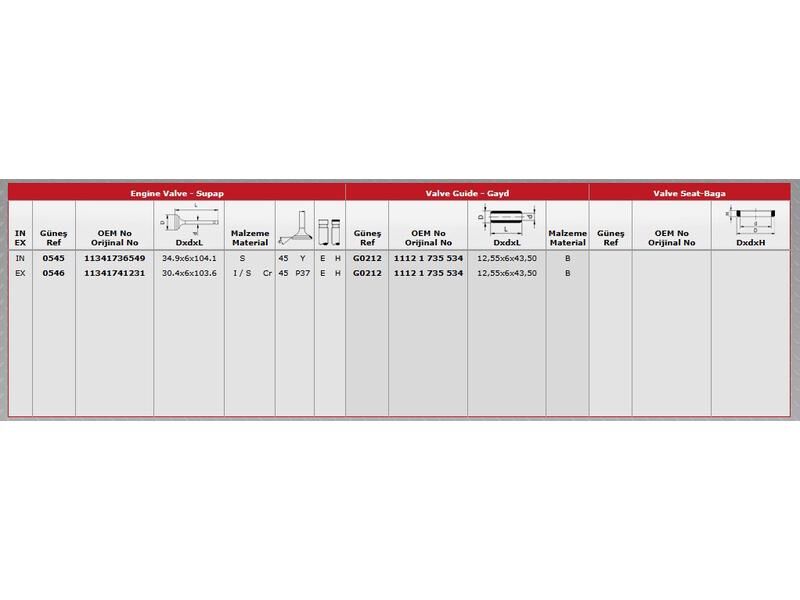 SUPAP IN.16 EX.16 BMW E31 34 39 53    LAND RR3 92-05