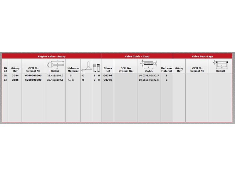 SUPAP IN.8 EX.8 M.BENZ 205 14-18
