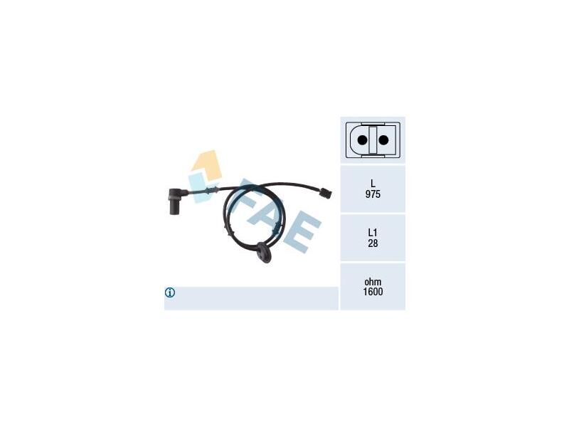 ABS SENSÖRÜ ARKA SOL M.BENZ 210 96-