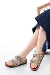 DN-07 Vizon Günlük  Taş Aksesuarlı Kadın Terlik