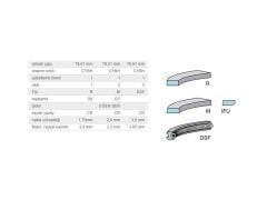 SEGMAN 79,50MM VAG 80 100 A3 A4 BO1 CAD2 GO3-4 PO3-4 T3 93-